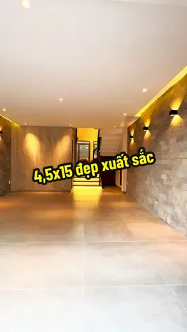 Đẹp xuất sắc 4,5x15 thang máy Smart home#nhadatthanhtam #batdongsan #kientrucnhadep #nhapho #bannha #saigon 