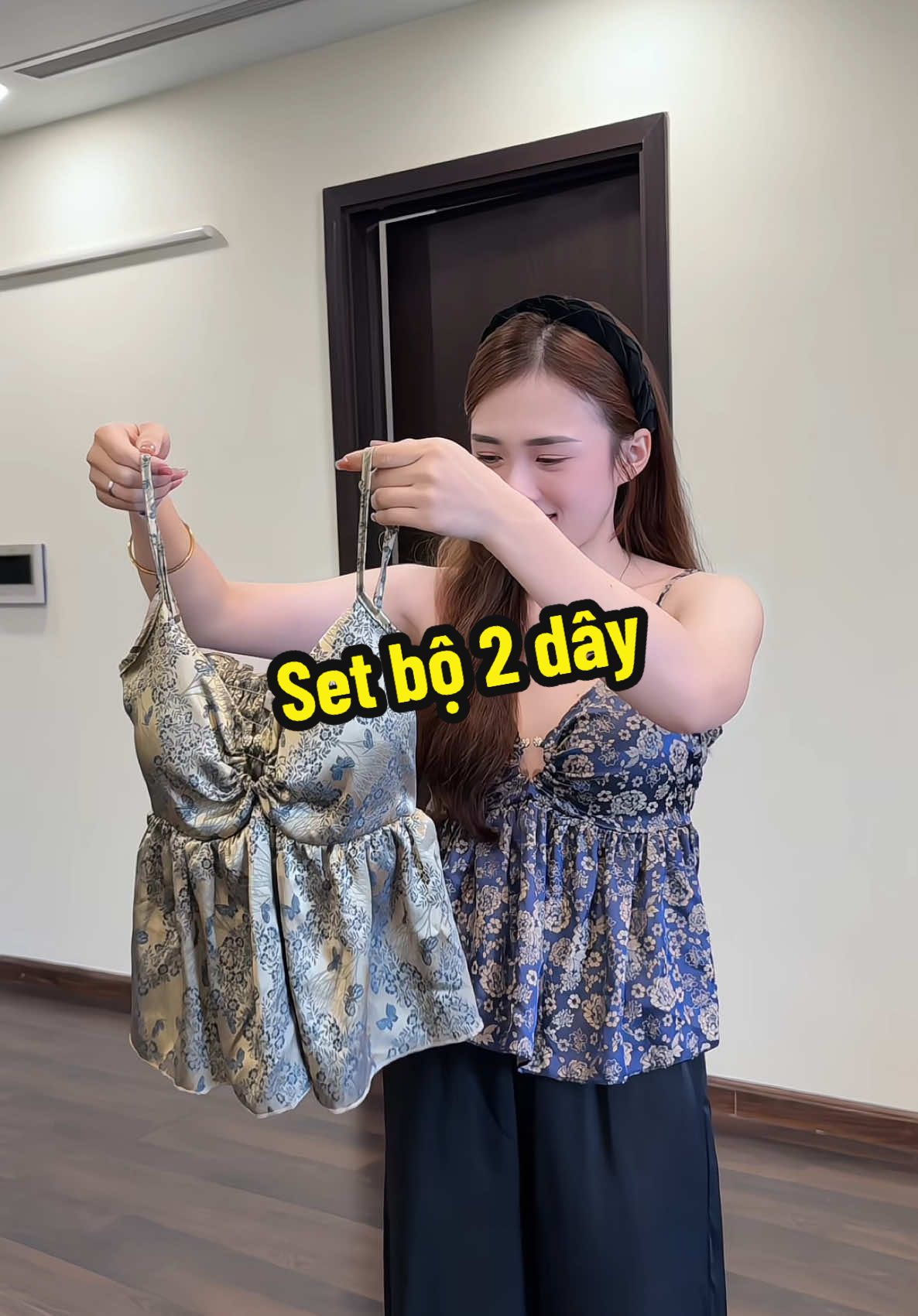 Sét bộ hai dây quần dài khoen đính ngọc