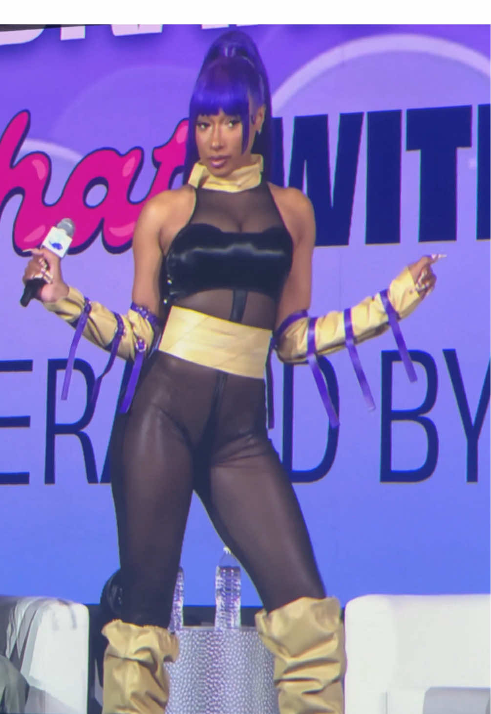 MEGAN AS YORUICHI!!!!!!! 😍😍😍 I love her so much #megantheestallion #dreamcon #bleach #megan #yoruichi 