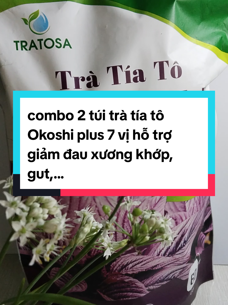 #trà tía tô Okoshi plus 7 vị hỗ trợ giảm đau xương khớp, gut hỗ trợ giảm men gan, mỡ máu,...#trà#tía tô#tralanam#xuhuong#xuhuongtiktok#Phương Cầm 1986