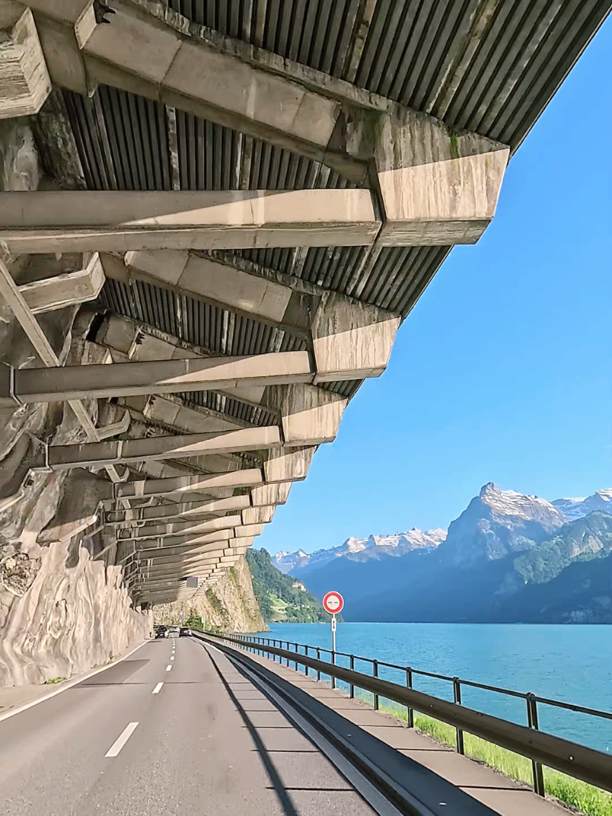The most beautiful road in Switzerland Axenstrasse #youtube #momentsfromswitzerland🇨🇭 