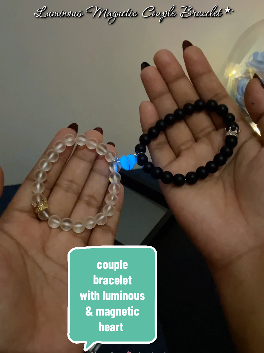 Uyy ang cute ng bracelet na tohh 😭 #bracelet #bracelets #glowinthedark #couplebracelet #couples #couplegift #braceletformen #braceletforwomen #giftideasforher #giftideasforhim #braceletideas #customizedgifts #heartbracelet 