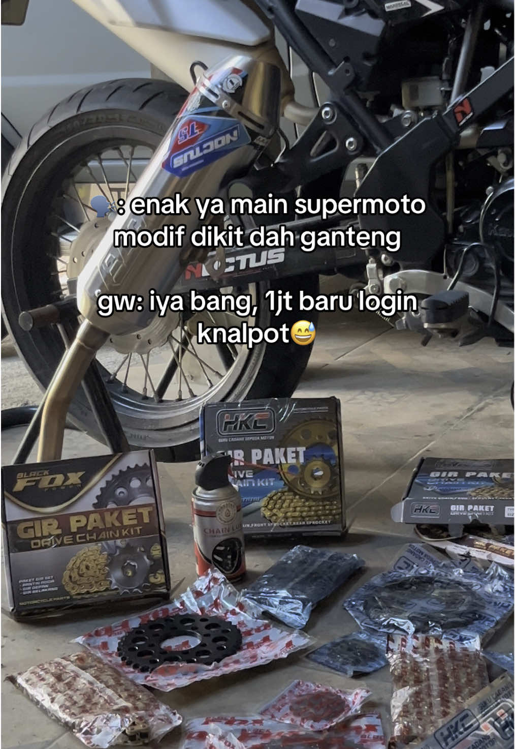 baru assalamualaikum bang😃#krackerstars #krackersupermoto #dtracker #dt #klx150 #klxboreup #klxgordon 
