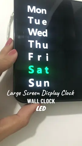 Large Screen Display Clock Wall Clock LED😍