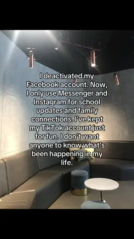 Taking a break from social media.