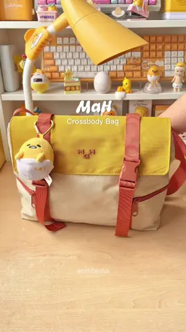 Come pack my things with me using the MaH Crossbody Bag. My Gudetama laptop, notebooks, camera, and other essentials can all fit inside this bag. It also has a keychain holder and a lot of pockets. Perfect for students. This is my second bag from @MAH Mall and I really love their bag quality. Super ganda! #Unboxmah #mahbag #maheasonal #carrymah #mah #yellow #whatsinmybag #bag #crossbodybag #travel #gudetama #trinkets #school #creatorsearchinsights #fyp #foryou #foryoupage 
