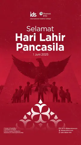 Pancasila bukan cuma hafalan, tapi nilai yang hidup di karya, kolaborasi, dan semangat berkarya bareng! Hari ini, kita rayakan keberagaman dan kreativitas ala anak muda 🇮🇩 #HariLahirPancasila #1Juni2025 #AnakMudaBerkarya #IDSBTEC #KampusKreatif #CreativeCampus #FYP #IndonesiaMaju