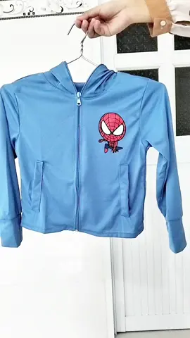 Áo chống nắng nửa thân họa tiết Spiderman cho bé trai có mũ cứng trùm đầu từ 10-35kg#xuhuong #shopbaby #aochongnang #thoitrangcaocap @SHOP BABY @SHOP BABY @SHOP BABY 