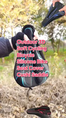 Outdoor 3D Soft Cycling Bicycle Silicone Bike Seat Cover Cushi Saddle road bike saddle cycling flat saddle