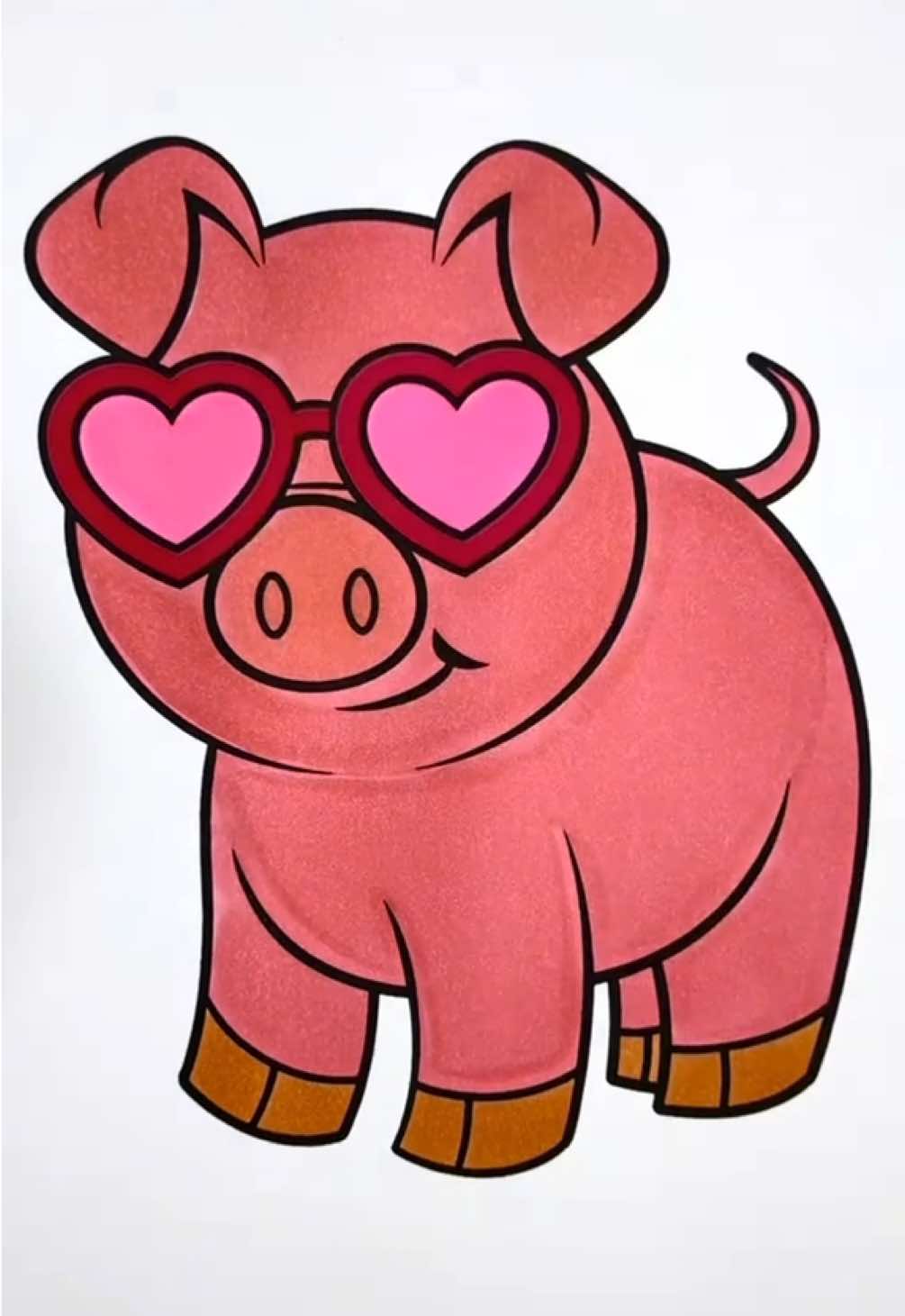 🐷🩷 #asmr #satisfyingcoloring #relaxingvideos #asmrsounds #colourwithme #coloringbook #colourtherepy #therapy #coloring