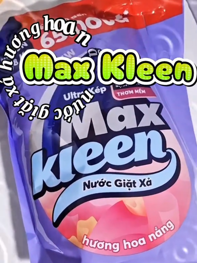 Nước giặt này thơm nha, tui dùng túi thứ 2 rùi, túi lớn siêu tiết kiệm. Nước giặt xả 2in1 Maxkleen với công nghệ ultra kép sạch khuẩn, thơm mát. #nuocgiatxa #nuocgiat #maxkleen #review #thomquanao #chiasebiquyet #giadung 