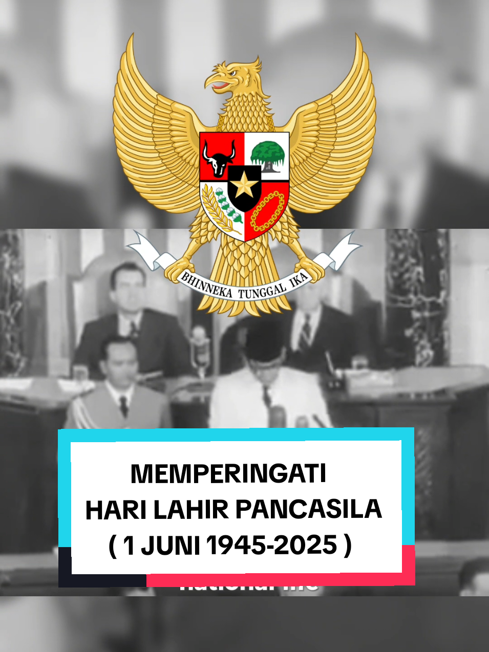 ~ MEMPERINGATI HARI LAHIR PANCASILA ( 1 JUNI 1945-2025 ) ~ Sejarah lahirnya Pancasila bermula dari rapat-rapat Dokuritsu Junbi Cosakai atau BPUPKI yang dibentuk pada 29 April 1945. BPUPKI bertugas menyelidiki semua hal penting termasuk politik, ekonomi, dan lain-lain yang dibutuhkan dalam usaha pembentukan negara Indonesia. BPUPKI diketuai oleh KRT Dr Radjiman Wedyodiningrat. Dalam sejarahnya, BPUPKI menjalankan sidang pertamanya secara resmi pada tanggal 29 Mei-1 Juni 1945. Dalam sidang BPUPKI ini, sejumlah tokoh menyampaikan pidatonya terkait perumusan asas dasar negara. Para tokoh itu di antaranya Mohammad Yamin, Soepomo, dan Soekarno. Menurut Himpunan Risalah Sidang-Sidang dari BPUPKI dan PPKI yang Berhubungan dengan Penyusunan UUD 1945, Moh. Yamin berpidato pada 29 Mei 1945 merumuskan 5 asas dasar negara, yaitu Peri Kebangsaan, Peri Kemanusiaan, Peri Ketuhanan, Peri Kerakyatan, dan Kesejahteraan Rakyat. Sementara Soepomo mengusulkan 
