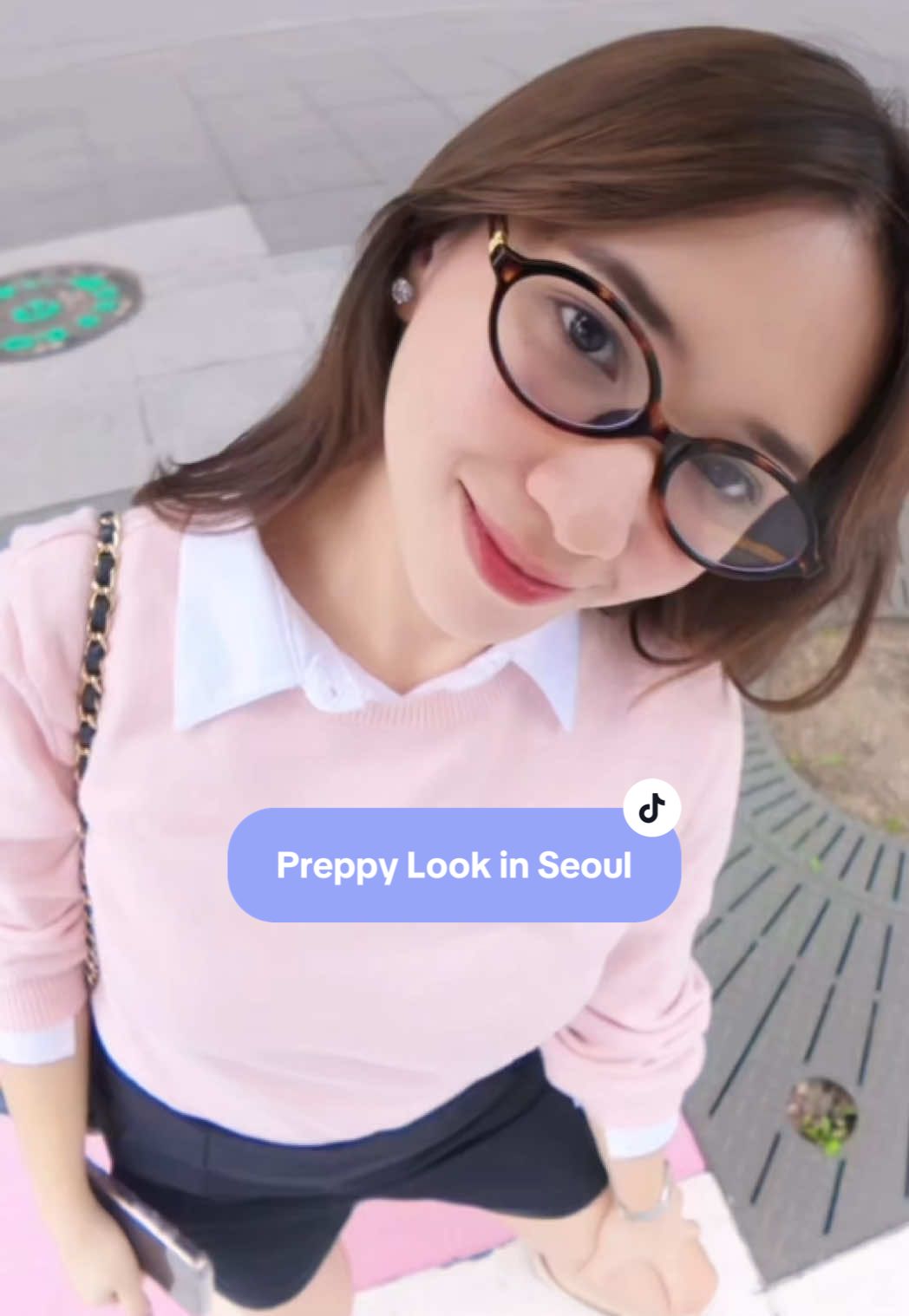 Preppy spring vibes in Seoul 🌸🍃 #PreppyStyle #SpringFashion #OutfitInspo #FitCheck #WhatIWore #MinimalStyle #FitCheckPh #fy #fashiontok 