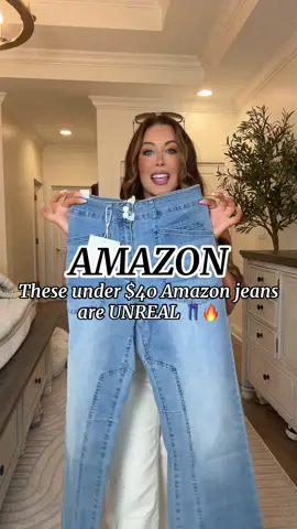 These Amazon jeans are SO comfy I forgot I was wearing denim 😳 ✅ Stretchy ✅ Under $40 ✅ Prime shipping Find them here 👉 stylebyninarenee.com or link in bio! #amazonfashionfinds #fashionover30 #comfyjeans #jeansfromamazon #momstyle #amazonmusthaves #ootd2025