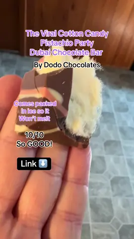 This candy bar was so freaking good. I am absolutely gonna continue to buy these whenever I have a craving for it. #tiktokshopmemorialday #tiktokshop #tiktokshopfinds #tiktokshopsummerturnup #dealsforyoudays #deals #musthaves #mustbuy #musttry #dubaichocolate #cottoncandy #dubai @The Dodo Chocolates 