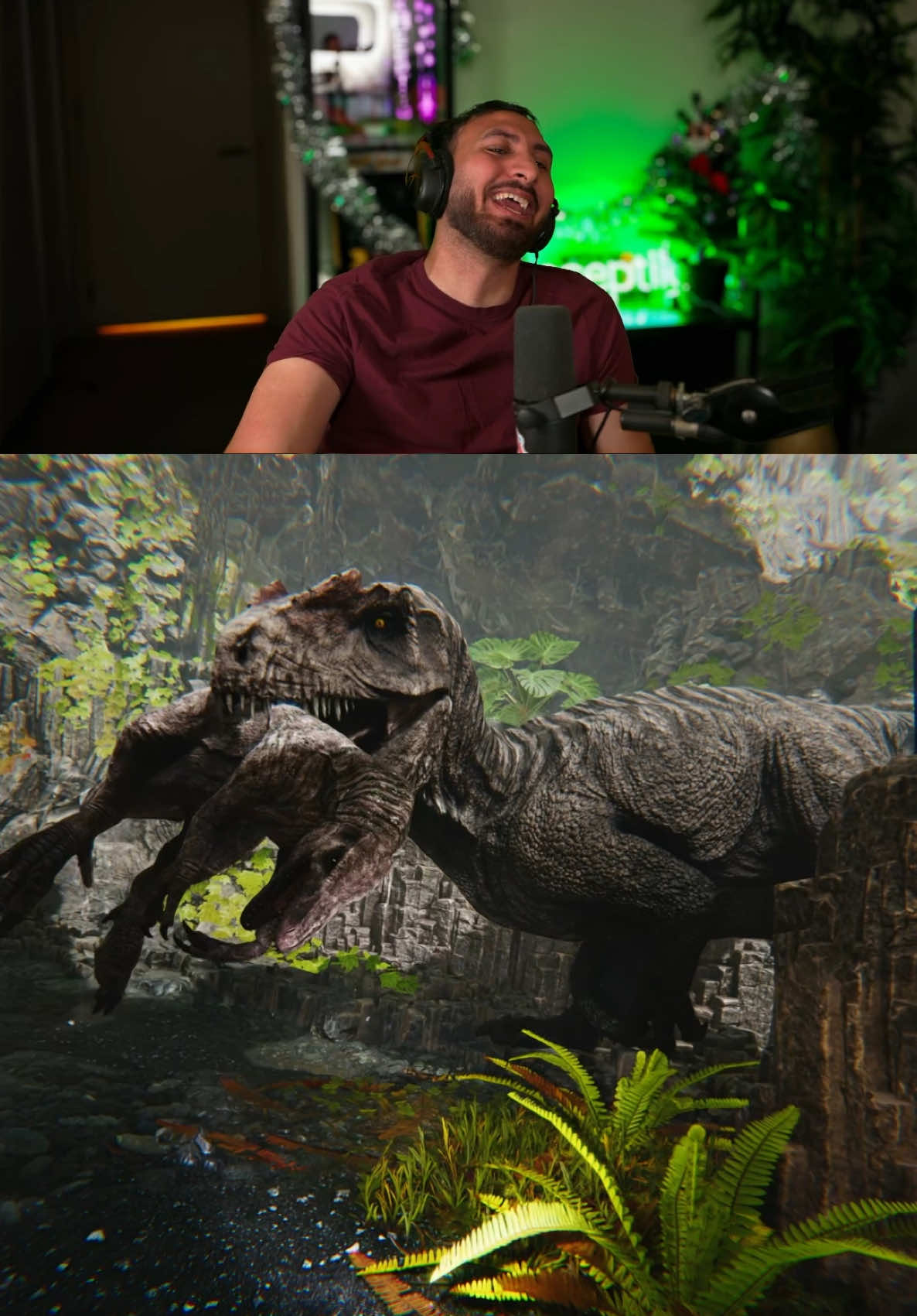 Dinosaur MIMICS Human Voices 💀 #gaming #horrorgame #dino #dinosaur #fyp #ferocious 