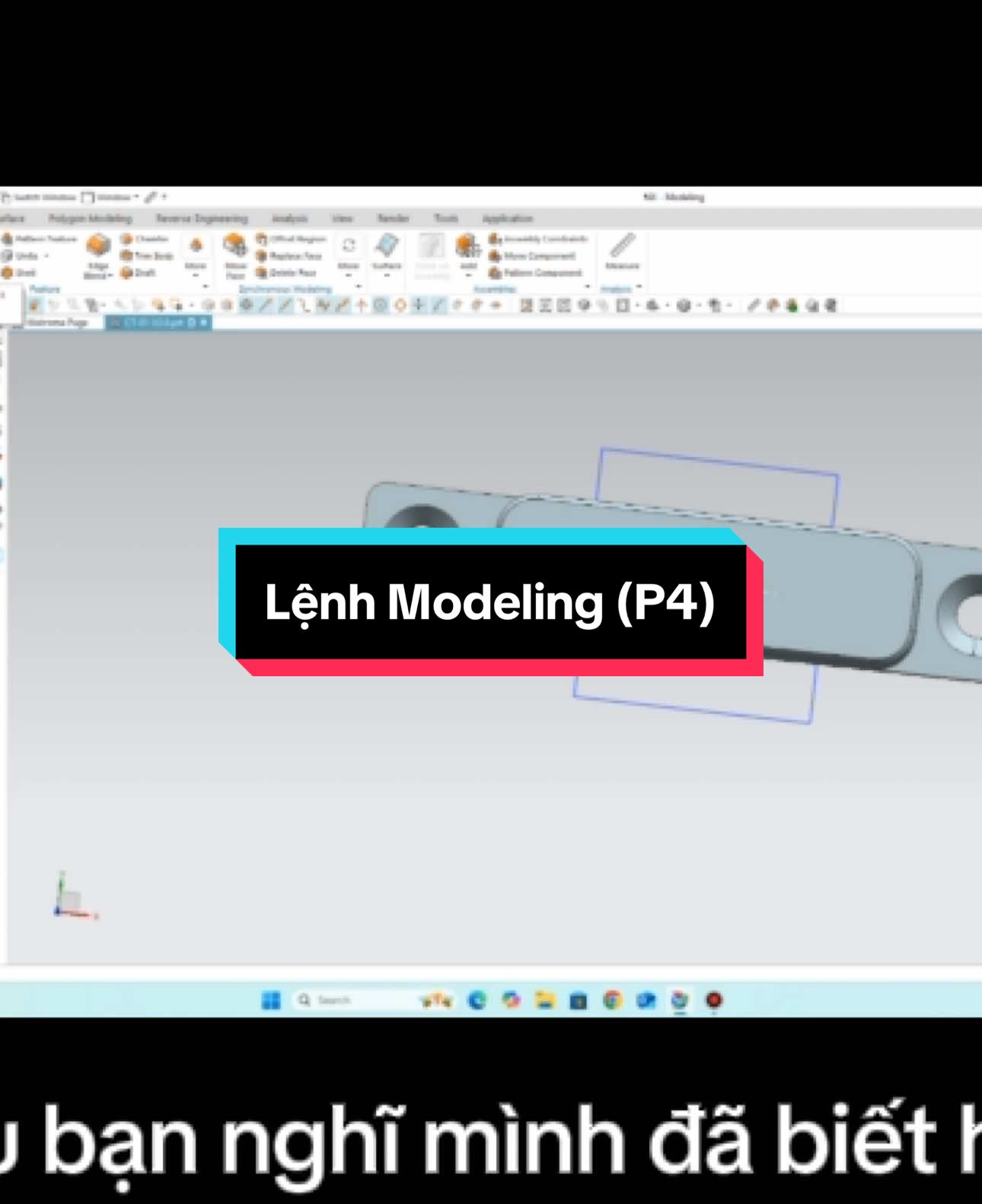 NX không hề khó như bạn tưởng. Học Nx từ con số 0. Các lệnh Modeling phần 4 cho anh em #anhthietkenx #thietkecokhi #modeling #nxsiemens #nxsiemens #hocthietke #hocnx #3dcokhi #3dcokhi #3dcokhi #thietke3d #cokhi #thietke 