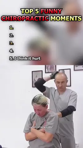 Top 5 Funny Chiropractic Moments  #ranking  #funnymoment  #chiropractic  #funnytiktok 