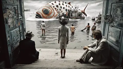 I love how AI can be really weird and different, sometimes even a little off-putting. That’s exactly what makes it feel like art to me. It’s not trying to be perfect or polished. I can make something completely new every day, and no two pieces ever feel the same. Each little video has its own vibe. There’s not always a clear story, and I like that. They’re more like little vignettes, moments that stand on their own. Sometimes they feel dreamy, sometimes unsettling, sometimes just strange in a good way. The meaning isn’t fixed. It’s whatever the viewer sees in it. Everyone brings their own story to it. This is one of those videos. Images - #Midjourney. I used three apps to animate these. The first four clips were done using @Kling AI. I only had enough access for four videos. The rest was done with @Runway and @Luma AI. The song was made using @Suno  #fyp #ai #aiart #aivideo #aiimages #music #surreal 