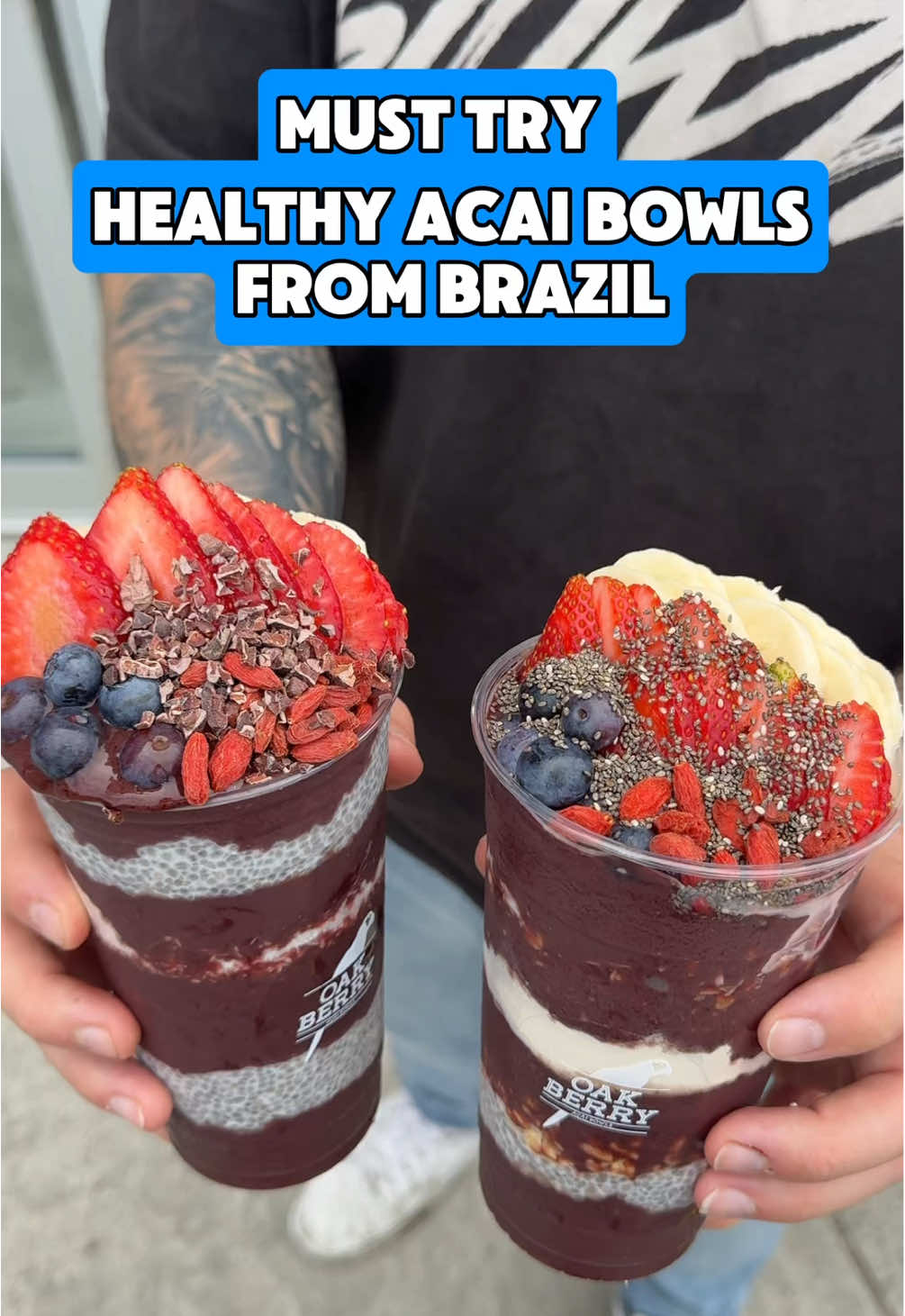 AÇAI BOWLS FROM BRAZIL!?  Let me put you on this amazing spot serving up extremely fresh & healthy açai bowls! These guys don’t play around with their açai, it’s directly imported from Brazil making it 100% authentic. It’s so tasty and I love how you can can customize it with so many toppings and fresh fruits! Definitely check this spot out the next time you’re craving some healthy food! 📍Oakberry 861 York Mills Rd, North York, ON M3B 1Y4 #acai #acaibowl #açai #acaiberry #toronto #healthy #torontofood #fruitbowl #healthyfood #viralfood #bestfood #explorepage #acaibowls #smoothie #fypfood #fyp #torontotiktok 