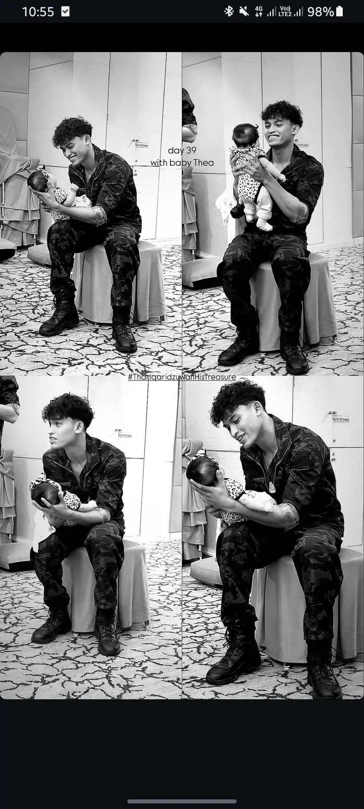 Alooo so cute la baby thea with uncle daniel~ (｡♥‿♥｡) 🍭👶🏻💕 #afiqhamidon #tengkudaniellouis  #thariqridzuwancommandohistreasure  #fyp #fypage 