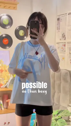 heyyyy áo thun phối màu xinhh bè mấy b oi #possible #aothun #boxy #latoreview 