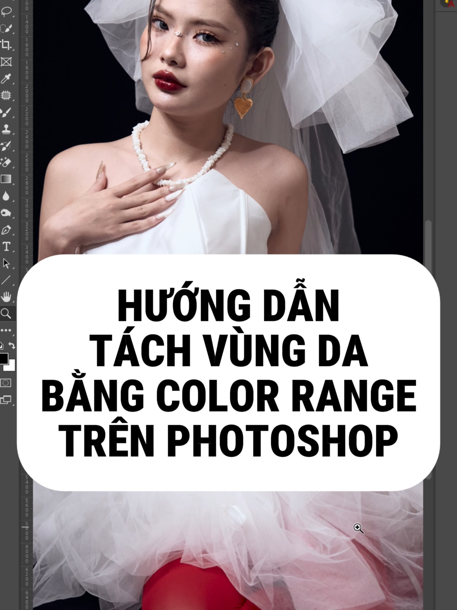 Hướng dẫn tách vùng da bằng Color Range trên Photoshop 📸. #chiasekienthuc #chinhsuaanh #learnontiktok #xuhuong #trending #naturewedding