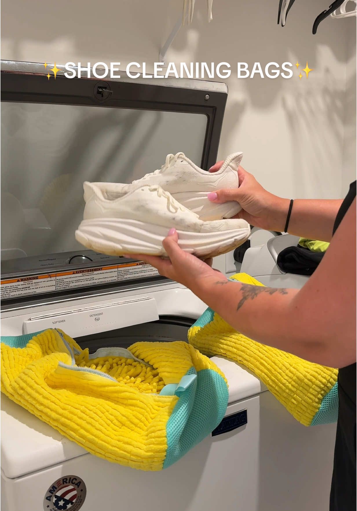 Thank you to the person who invented these shoe washing bags!!!! I hate hand scrubbing them and hearing them bang around in my washing machine. These are a game changer and clean my shoes better than I can! 👏🏼 #shoes #washingshoes #cleaningshoes #cleanshoes #whiteshoes #shoecleaninghack #shoewashinghack #washingmachinehack #tiktokshopmusthaves #tiktokshopfinds #tiktokshopcreatorpicks #geniusproduct #greatinventions #cleanmywhiteshoes #workshoes #dirtyshoes #musthaveproducts #momhack #momtok #timesaver 