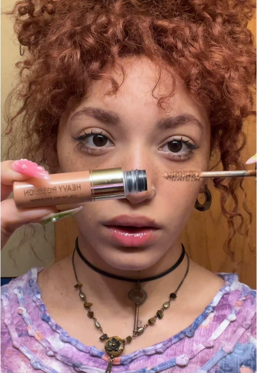 dyed my brows to do this, will probably go back to blonde after they grow out. i do like it w this hair color though, i think it softens the look of them