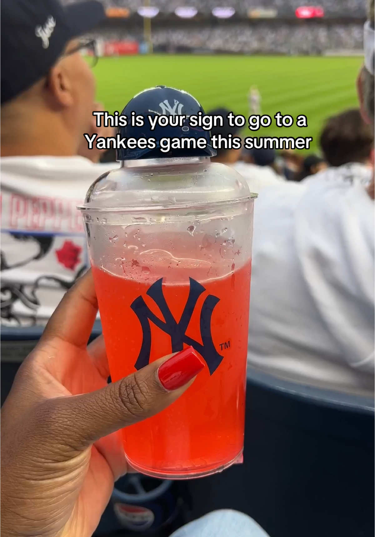 This was my first Yankees game and we had such a good time! 10/10 recommend ⚾️ #yankees #baseballgame #ny #yankeestadium #fy 