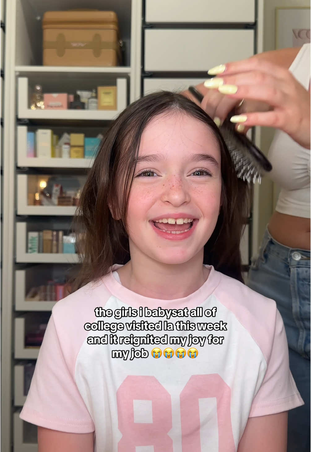 their biggest dream is to be a beauty content creator and it’s the cutest thing in the entire world 🥹💘😭 im so lucky for this life and my job !!! #contentcreator #beautytips #haircontentcreator 