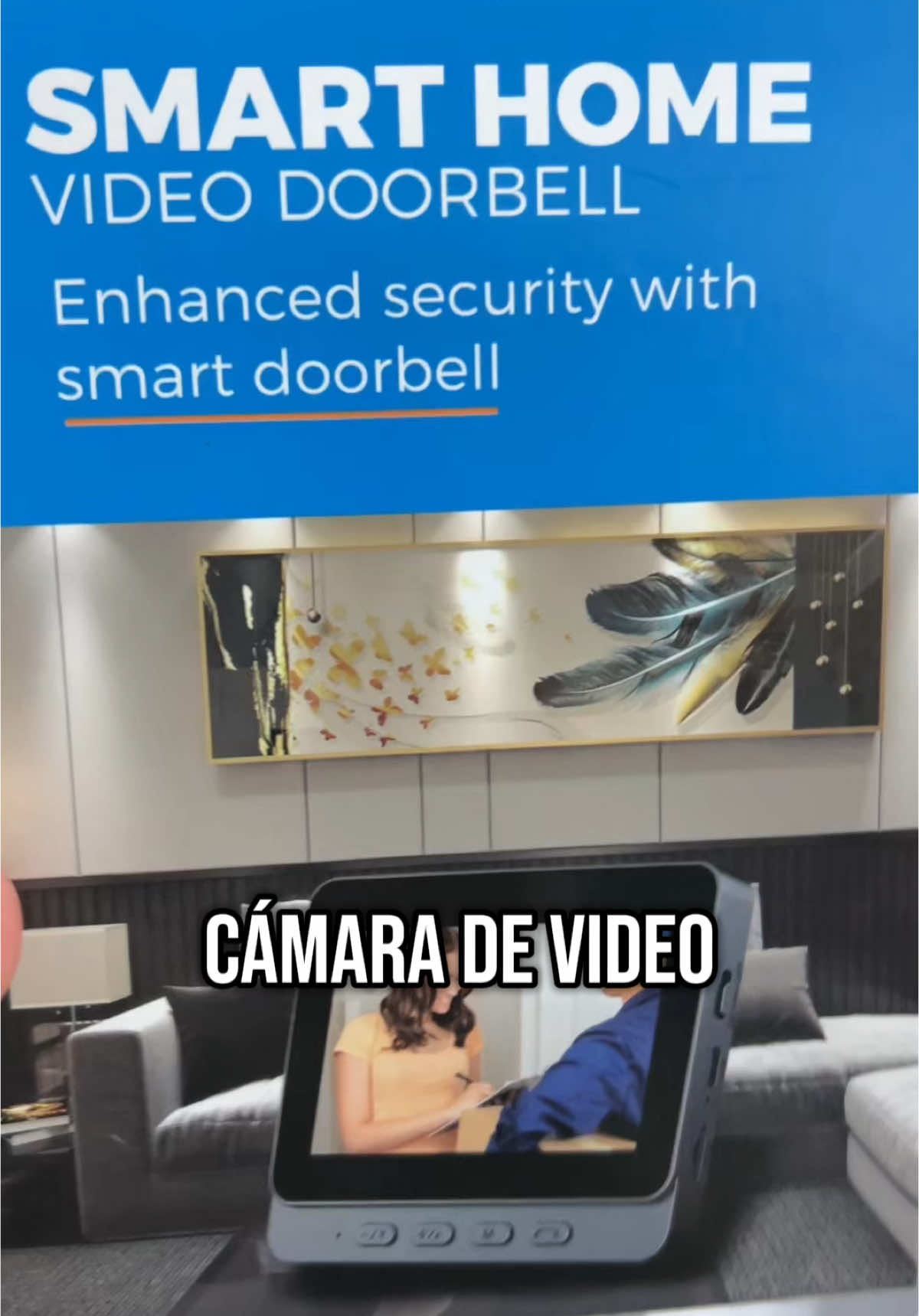 🎥🚪 ¡Mira quién toca la puerta sin moverte del sofá! Este videoportero inalámbrico con pantalla de 4.3” te muestra en tiempo real quién está afuera. 🔋 Sin cables. 📺 Imagen nítida. 🔒 Seguridad total. ¿A qué esperas para tener el tuyo? ¡Tu casa lo necesita! 🔔💥 #SmartHome #VideoDoorbell #SeguridadEnCasa #TechTok