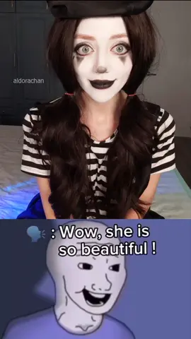 Do you like my mime cosplay? 🖤 #cosplay #clowncosplay #clowngirl #cosplayer #mimecosplay #aldorachan 