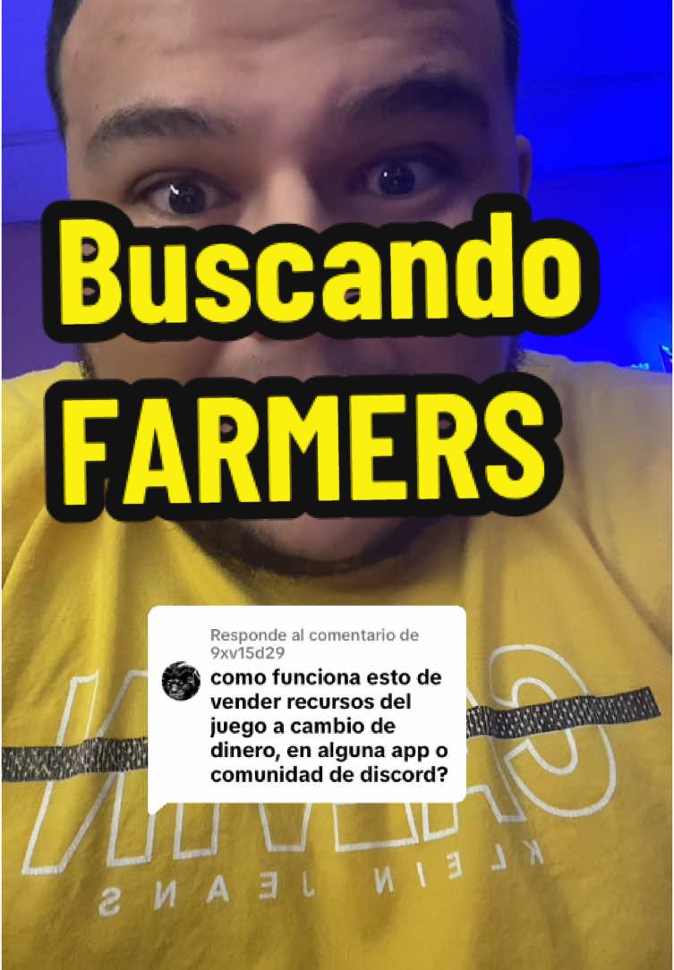 Respuesta a @9xv15d29  Buscando farmers de oro de juegos MMORPG #MMORPG #RPGComercio #JuegosQuePagan 