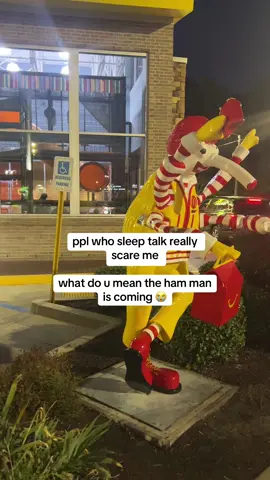 You said what? #ronaldmcdonald #ronaldmcweevil #mcdonalds #sleeptalker #funny 