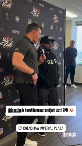 #icecube pulled up to #inglewood today to launch @LA Riot the newest team to join the #Big3 season starts June 14 