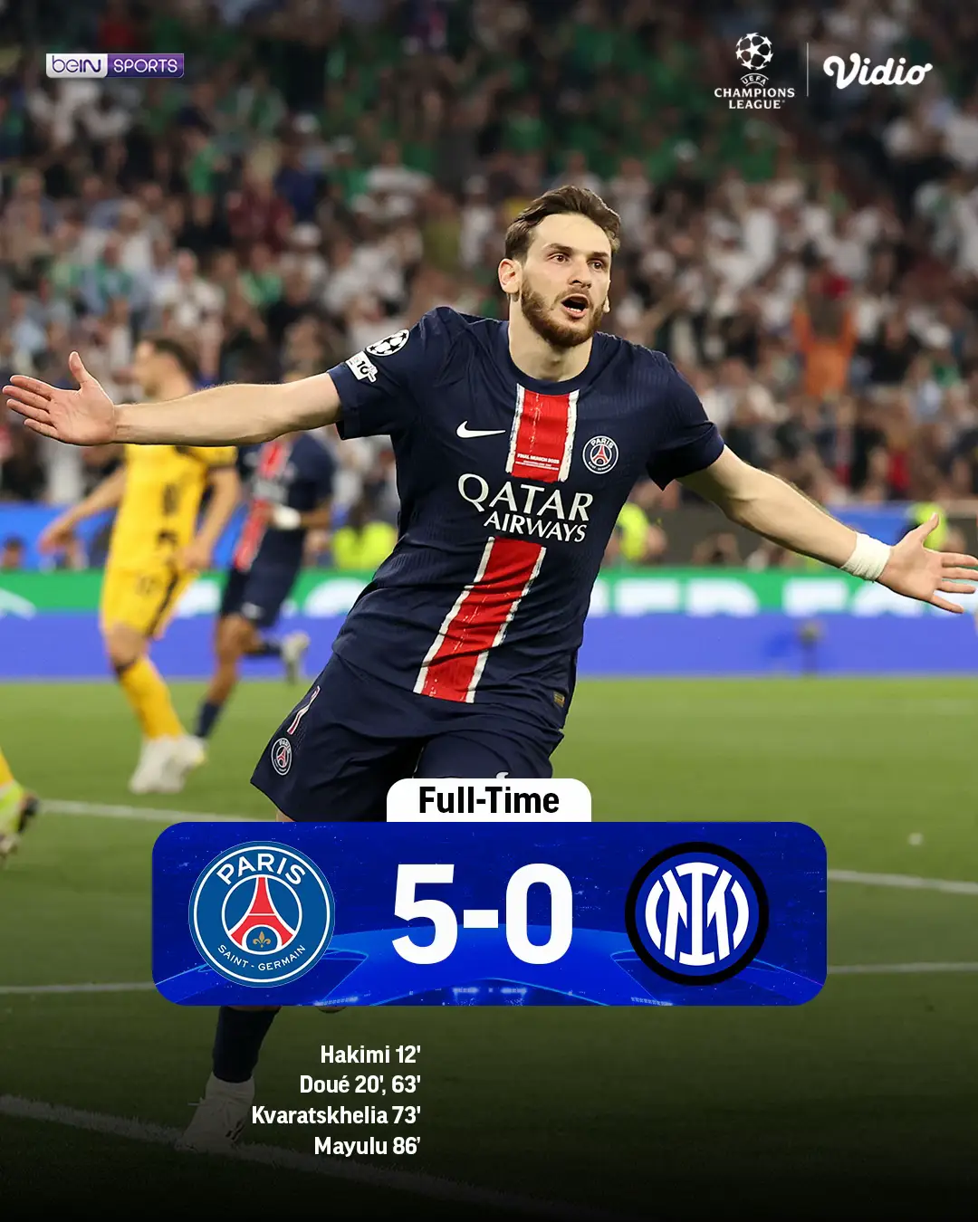 PSG membuat laga final menjadi 𝑷𝒓𝒆-𝑺𝒆𝒂𝒔𝒐𝒏 yang terlalu cepat 🏆👏🏻