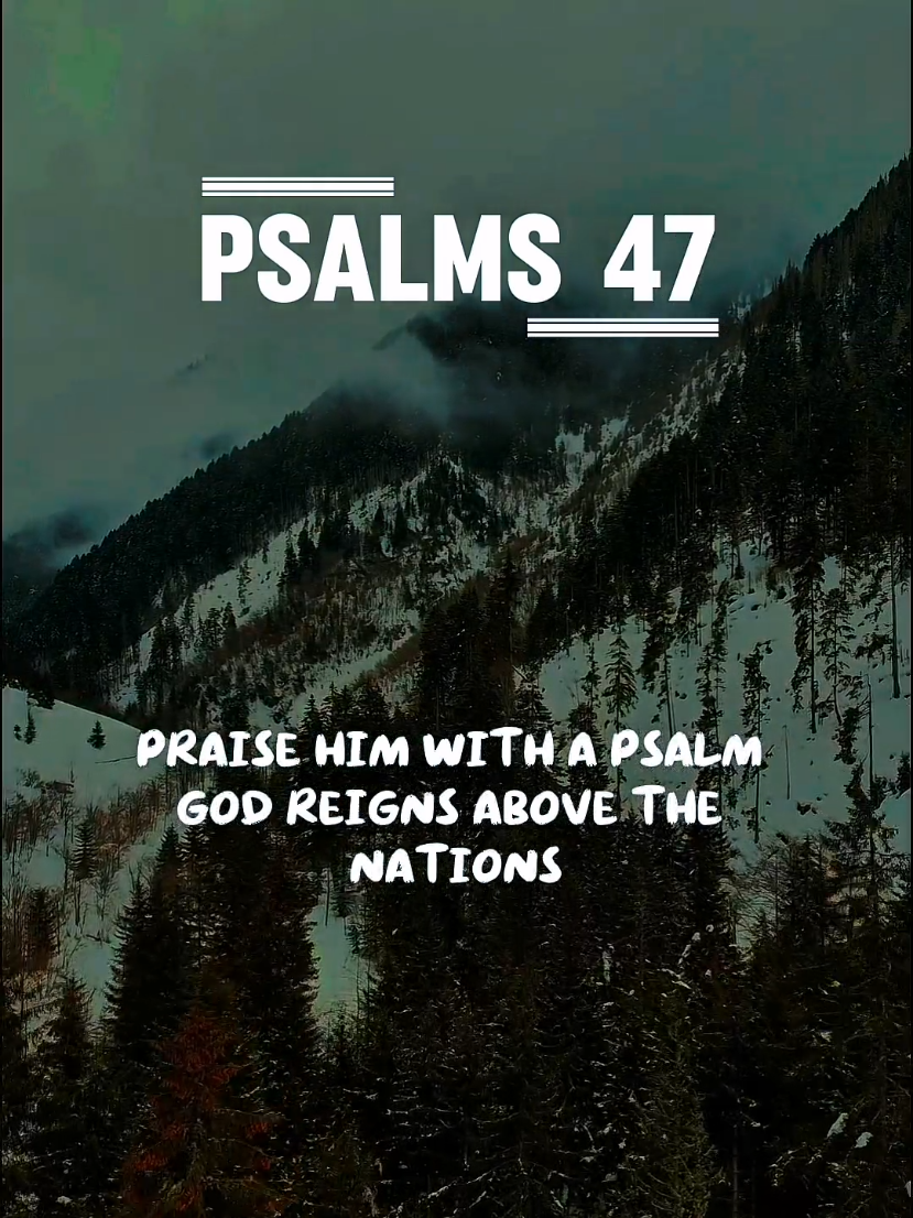 PSALMS 47: 🎉🙌 Hey, everyone! Are you ready to lift your voices and celebrate? Join me in clapping our hands and shouting praises to the King of all the earth! 🌍✨  Did you know that God reigns above all nations? He’s not just a King; He’s the LORD Most High, subduing our enemies and blessing us with His love! ❤️👑  Let’s come together, sing praises, and declare His greatness! Who’s with me? 🙏🎶  #GodIsGreat  #God #comeholyspirit #jesuslovesyou #blessed #bibleverse #Jesus #prayer #creatorsearchinsights #CapCut 