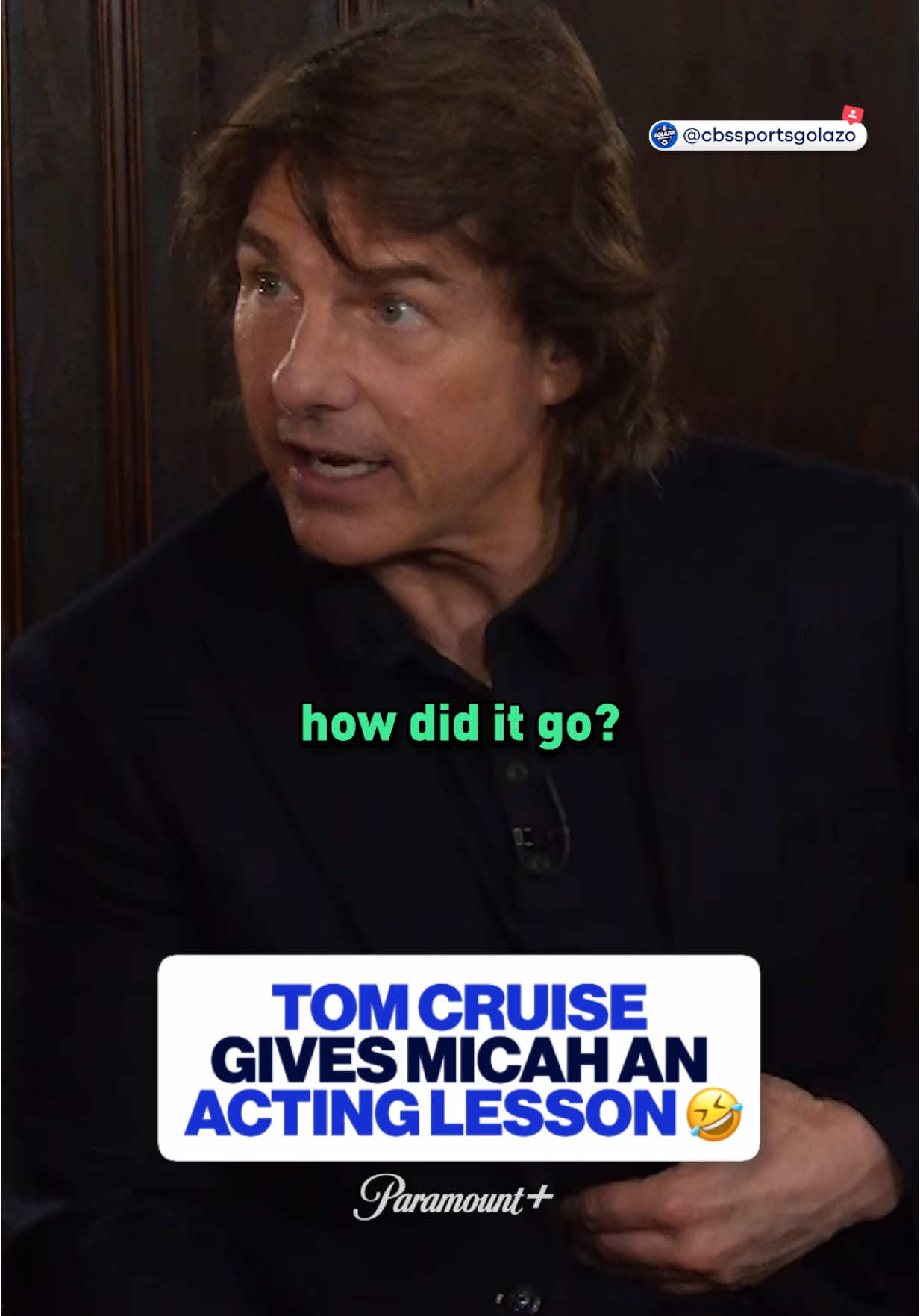 Micah might have an Oscar in his future thanks to Tom Cruise 👀😂 #UCL #championsleague #uclfinal #football #Soccer #tomcruise #missionimpossible 