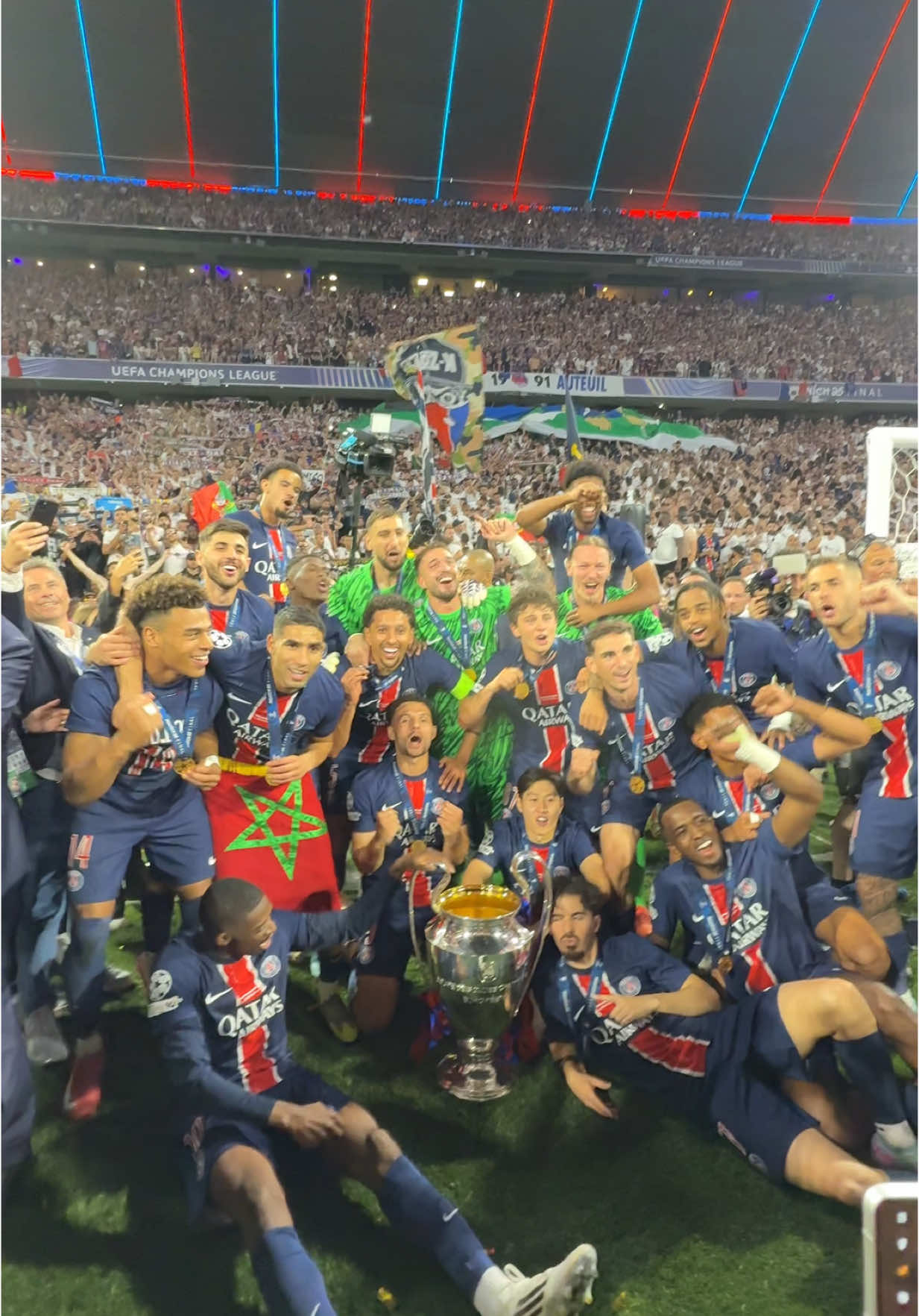 CHAMPIONS 🏆❤️💙 #uclfinal #ucl 