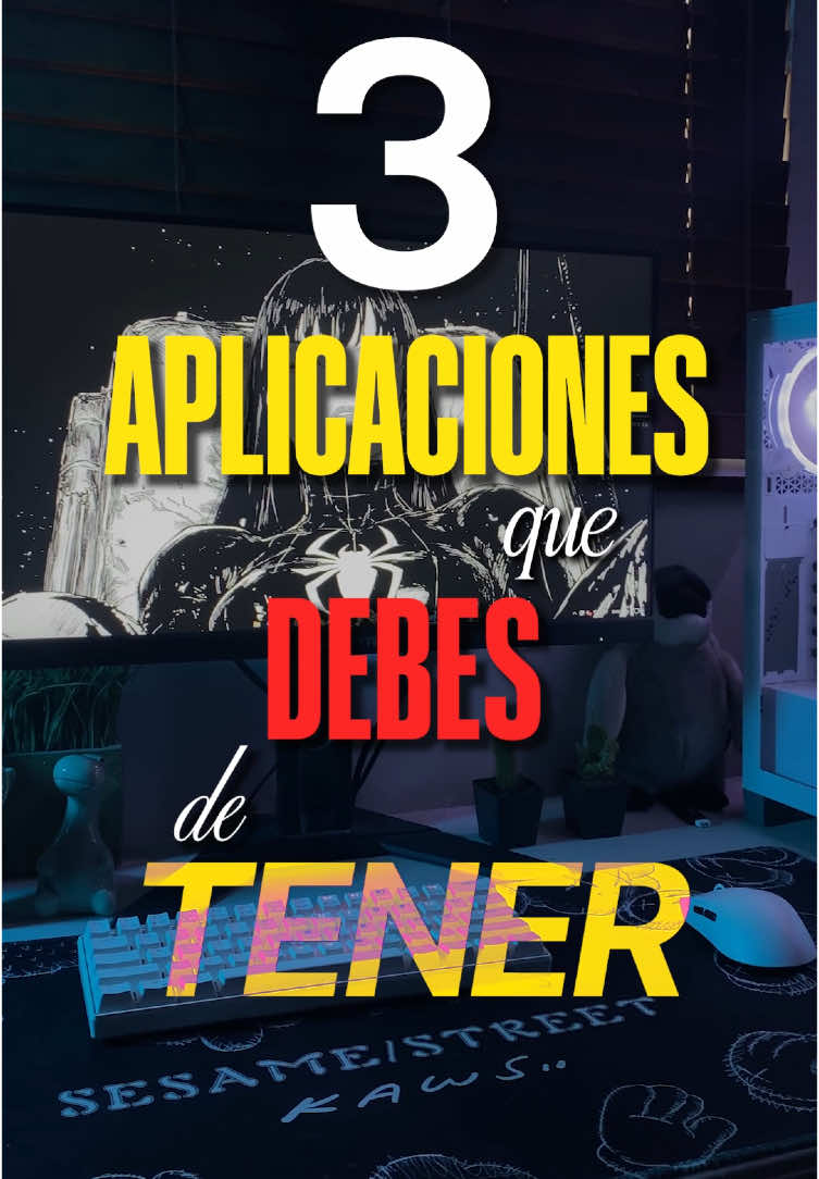 3 APLICACIONES que DEBEN de tener en sus PCs 😮‍💨 #creatorsearchinsights #pc #Gamer #pcgamer #Gaming #pcgamingsetup #apps 