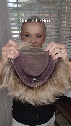 It's a wig! Belletress Austen in the color Milkshake Blonde-R  ✨️Shop this style  NameBrandWigs.com  If you need help ⬇️ Comment info and I'll be happy to help you ❤️ #belletress #belletresswigs #lacefrontwigs #wigslayer  #heatfriendlywigs #alopecia #thinninghair ##blondewig #wigsoftiktok #wigtok #wigsforwomenover50 #wigs #hairloss 