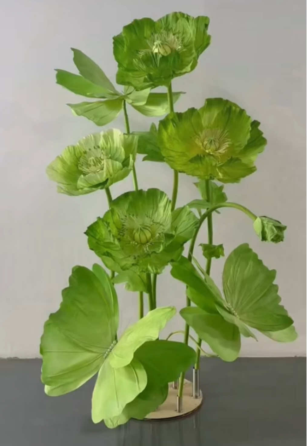 Summer Limited Edition || Handmade || Large Green Paper Art Flower Arrangement Set - Perfect for Photography in Summer's Green Palette of Paper Flowers and Butterflies Made by Hand. Love the Drip Effect. #props #installation #paperartdisplay #malldisplay #green  #paperart #floralart #giantflowers #floralartinstallation #spacefloralartdisplay #installationart #greenpalette #eventsetup #weddingsetup #floralsetup #FreshGreenPalette #floralart #eventplanner #weddingplanner #interiordesign  #Handmade 