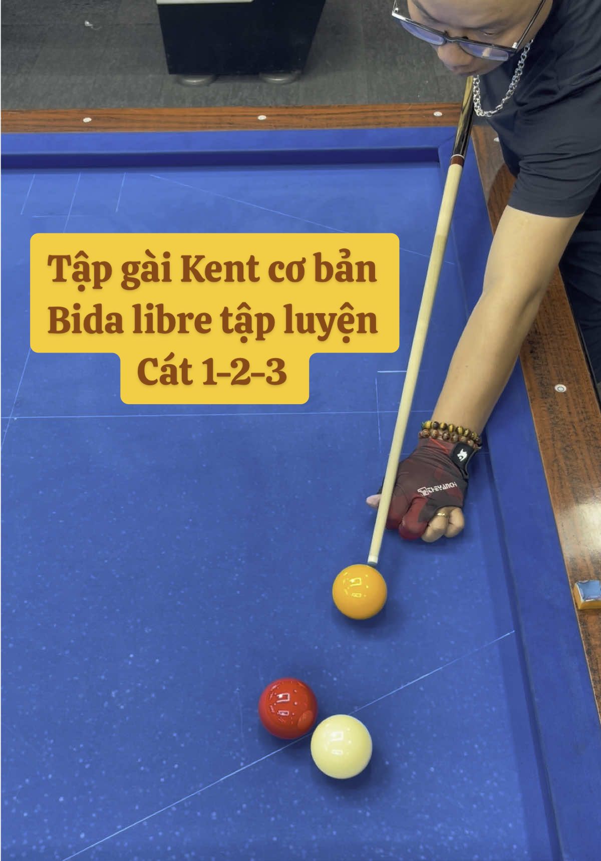 #bida #xuhuong  Tập luyện gài Kent cơ bản trong bida libre  Kĩ thuật đánh cát 1-2-3 qua góc  #bida #trend #xuhuong 