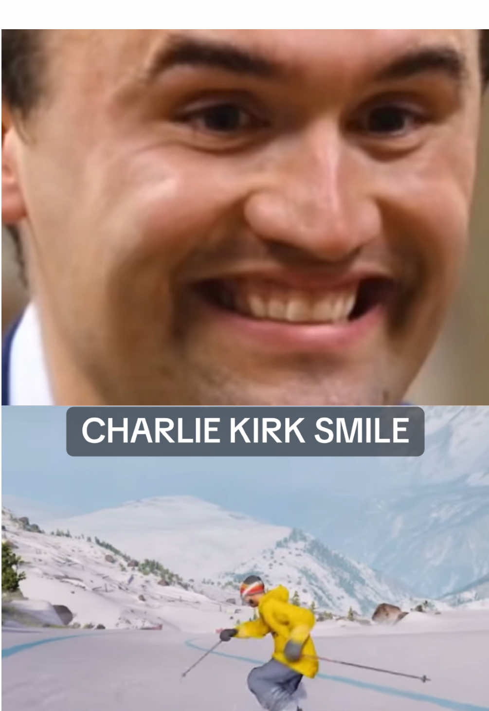 His smile is a thing of nightmares #charliekirk #clips #debate #smile