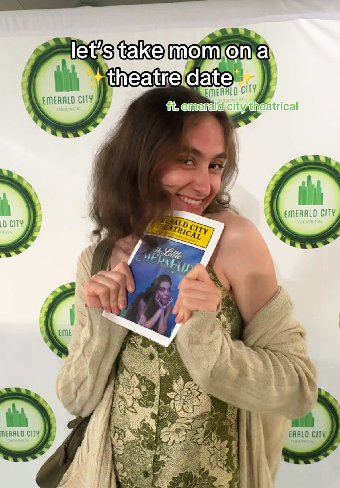 thank u for a lovely evening @Emerald City Theatrical !!!💚✨ and congrats to the cast & crew !!!🧜‍♀️  #theatre #actor #thelittlemermaid #disney #Vlog #girlsnight #marilynrodmanpac 