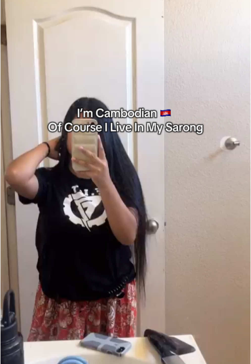 #sarong #longhair #khmer #Cambodian #longhairdontcare #foryourpage #fypage 