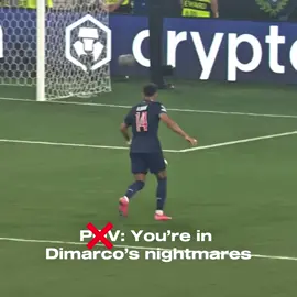 Dimarco was terrorised 😂 #lamineyamal #lamine #barcelona #barca #spain #desiredoue #doue #france #psg #championsleague 