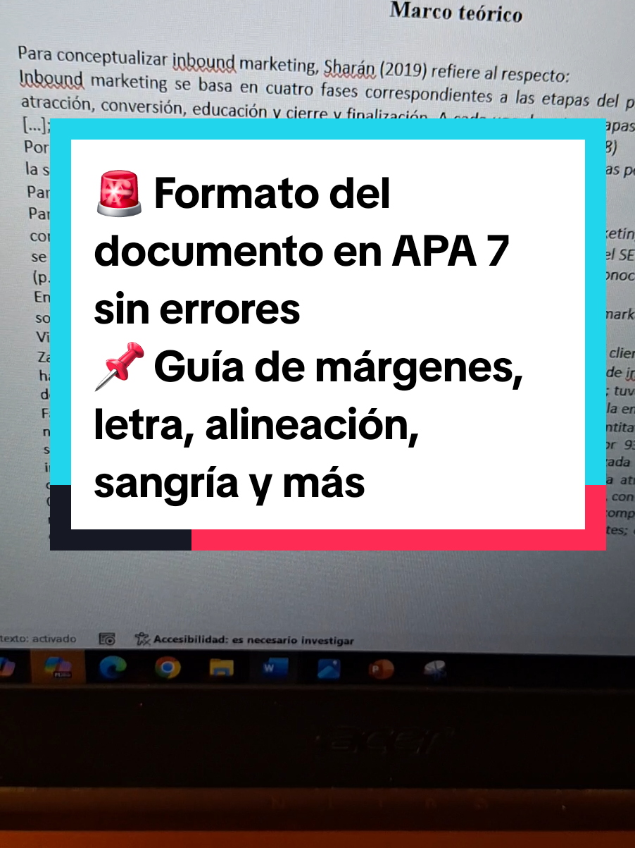 🚨 ¡No más errores en el formato de tu documento! 😱 ✅️Aprende los márgenes, letra, alineación, interlineado y sangría correctos en APA 7 ✨️ ¡Hazlo fácil y rápido!  #apa7 #estudiantesuniversitarios #proyectodetesis #hacerlatesis #formatoapa #tesisuniversitaria #apa7thedition #word #tesis #tesista #estudiantes #tipseducativos #comohacerlatesis #zceduca #yotesista #