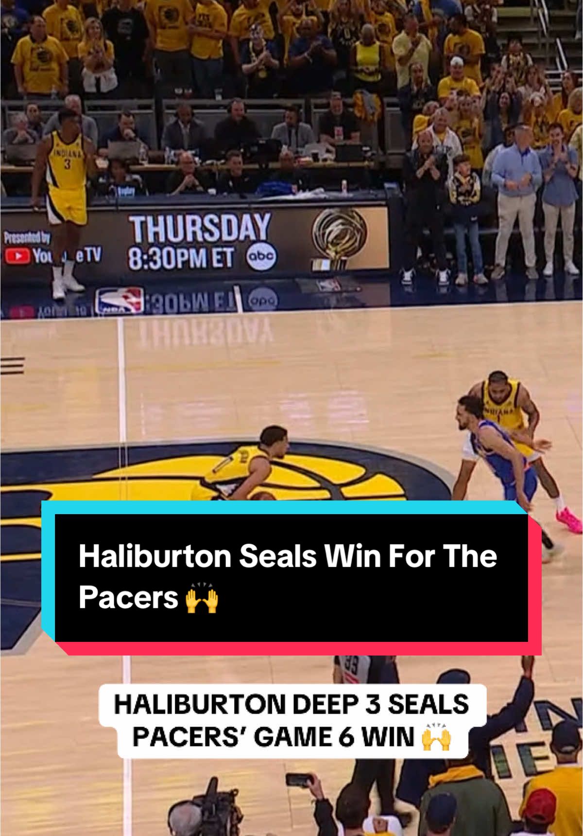 HALIBURTON IS HYPE 🗣️🙌 @Pacers #NBA #Basketball #IndianaPacers #TyreseHaliburton 